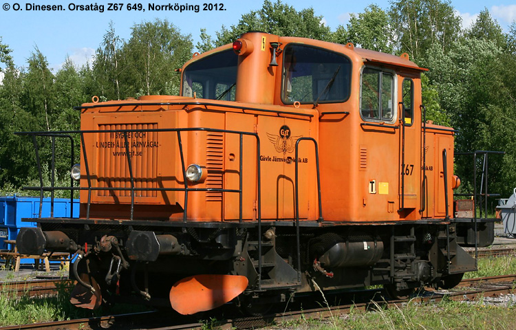 Orsatåg Z67 649