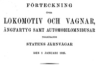 Förteckning över Statens Järnvägars lok 1925